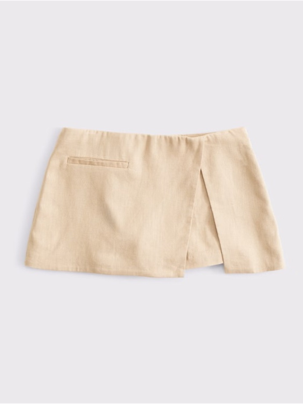 Abercrombie & Fitch Brown Square-Neck Tank and Tan Wrap Mini Skort Set - Picture 6 of 7